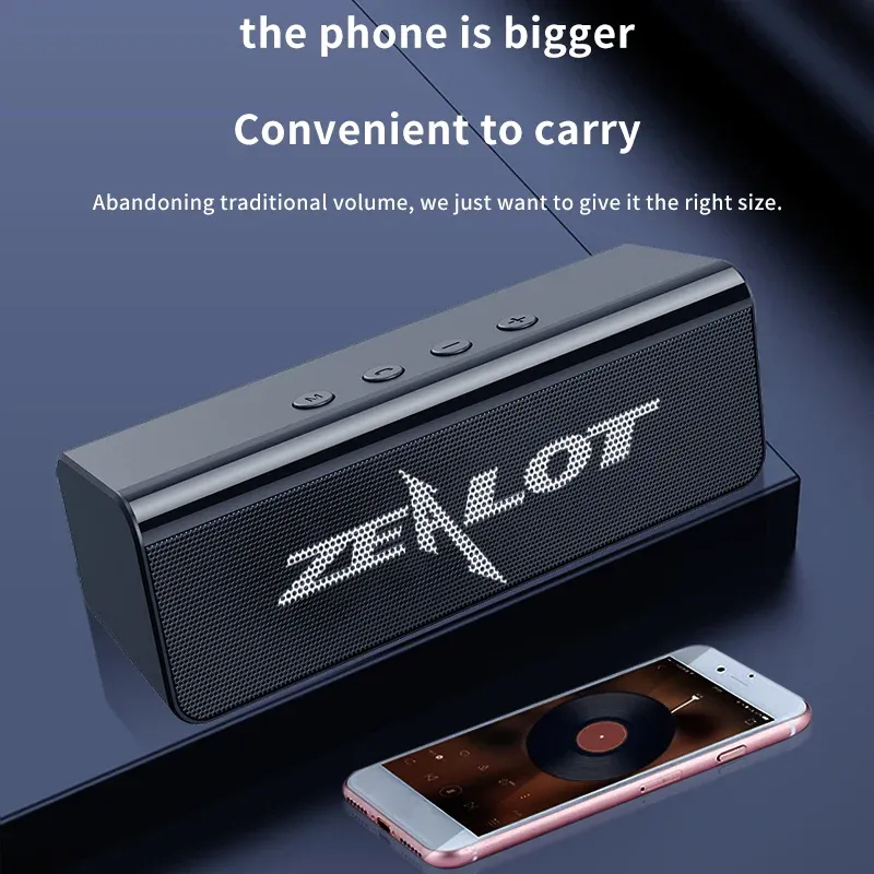 Zealot Portable Wireless Subwoofer 5