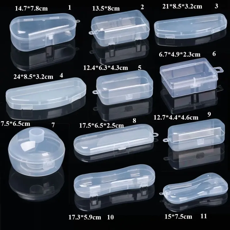 Plastic Square Transparent Storage Box 5