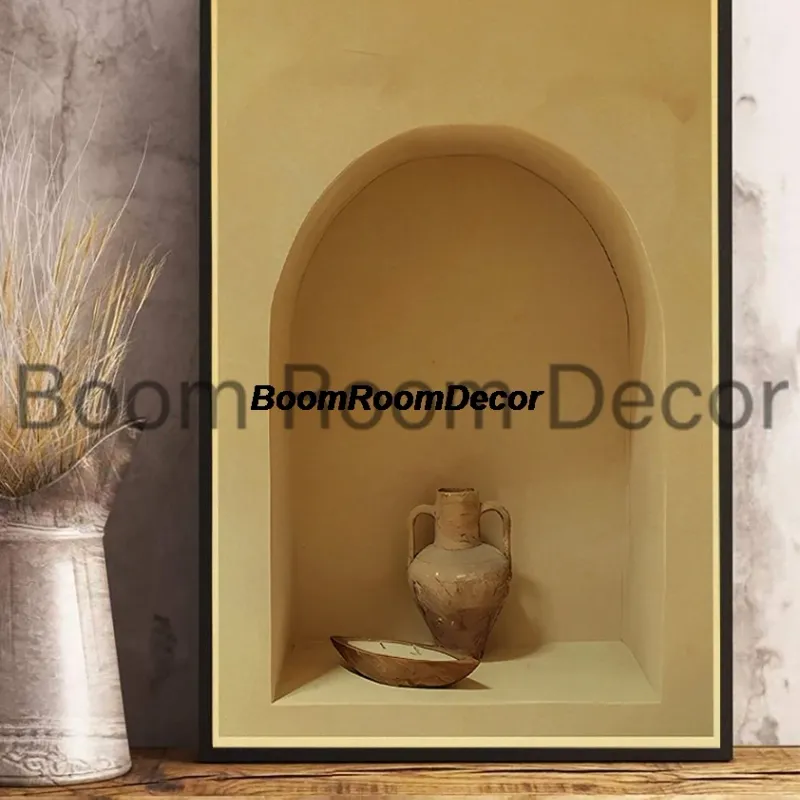 Boho Vase Still Life Canvas Poster 6
