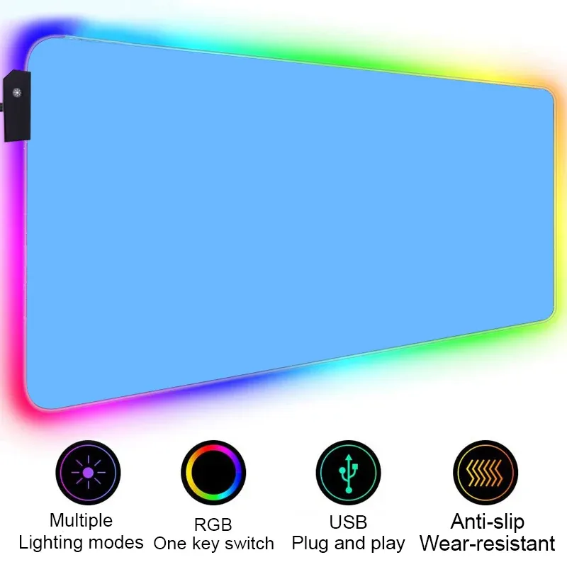 RGB LED Gaming Mouse Pad - 90x40cm 2