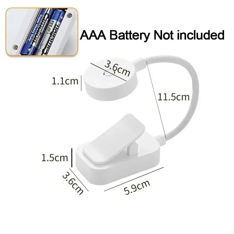 Mini Clip Book LED Reading Lamp 6