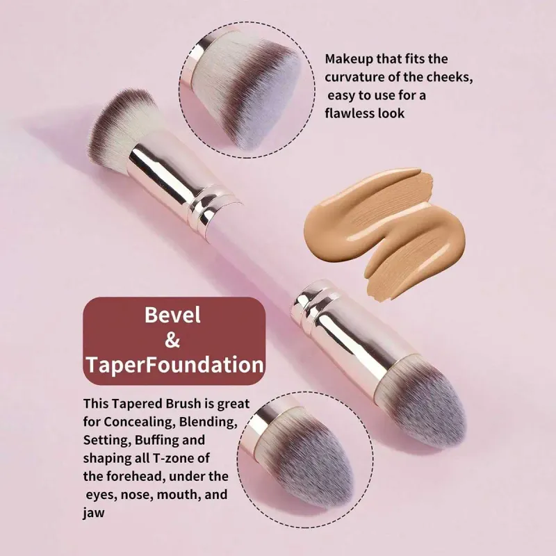 Dual-Ended Makeup Brushes Set (4pcs) 5