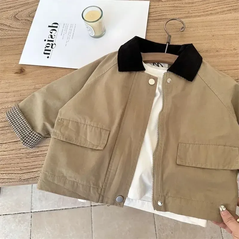 Kids Korean Baggy Windbreaker Jacket 3