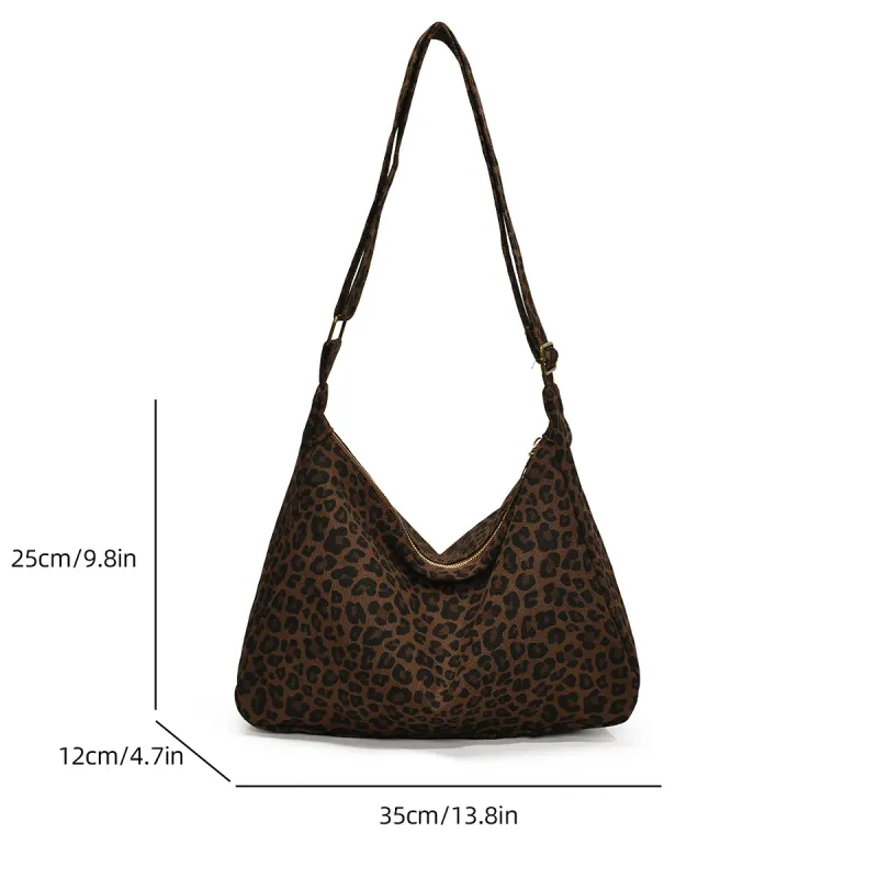 Leopard Print Crossbody Shoulder Bag 2