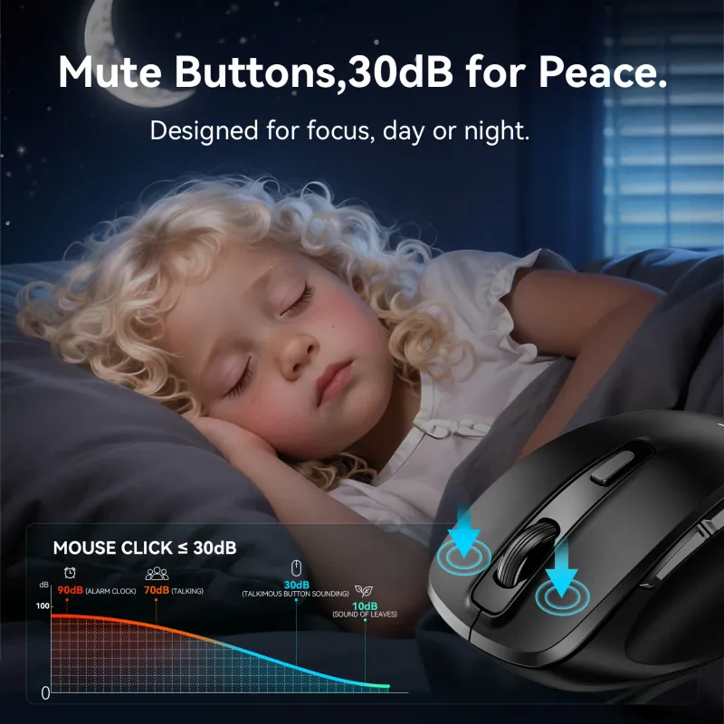Vention Dual-Mode Wireless Mouse 4000 DPI 4