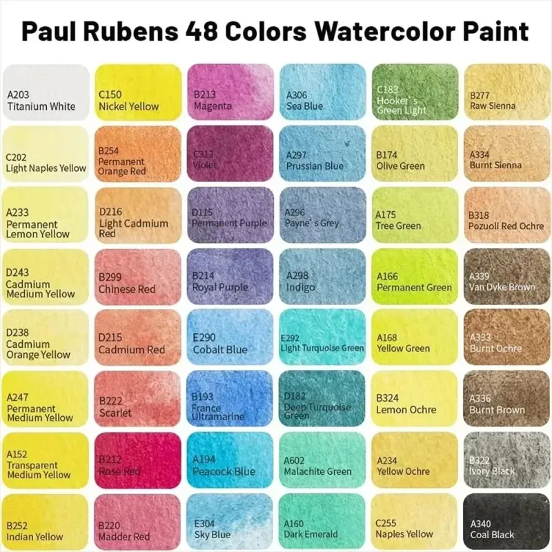 Paul Rubens Watercolor Set - 12/24/48 Colors 3