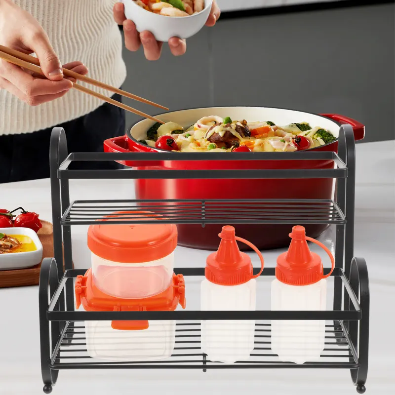 Heavy-Duty Iron Spice Rack Organizer 6