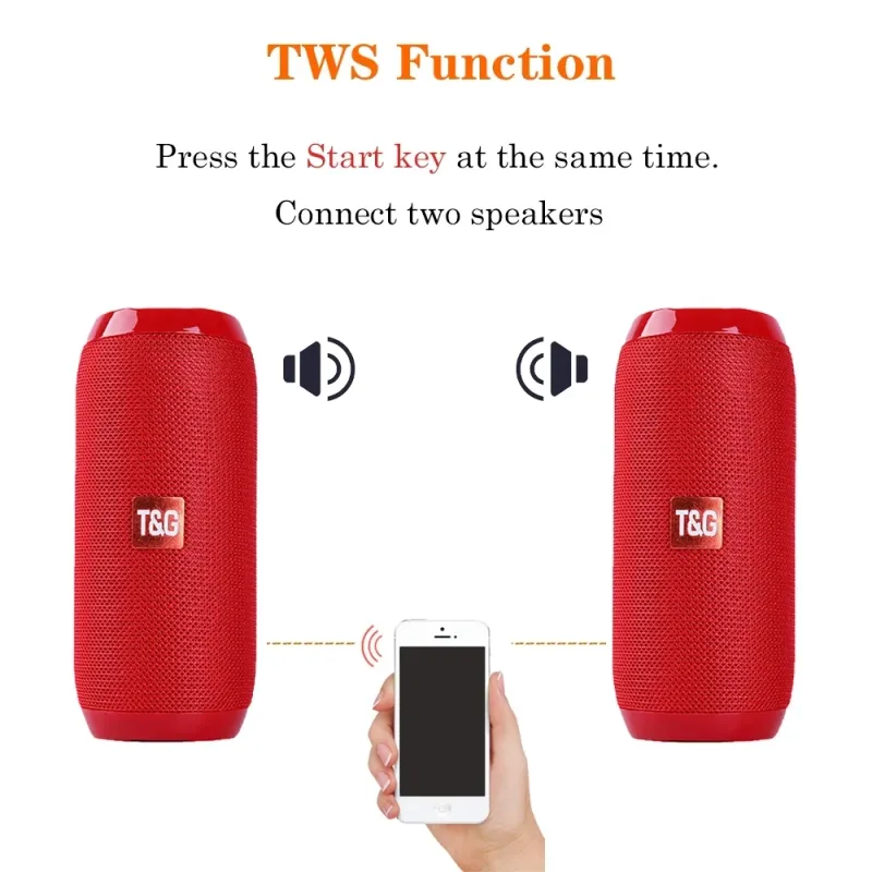 Portable Bluetooth Speaker with FM Radio 5