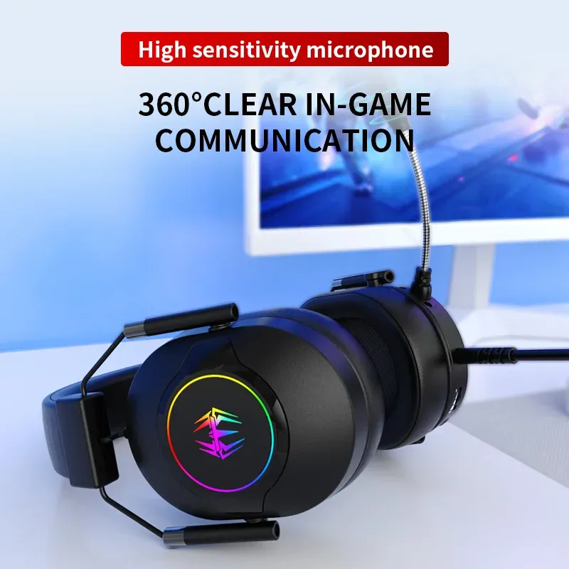 7.1 RGB Gaming Headset with Noise Cancelling 4