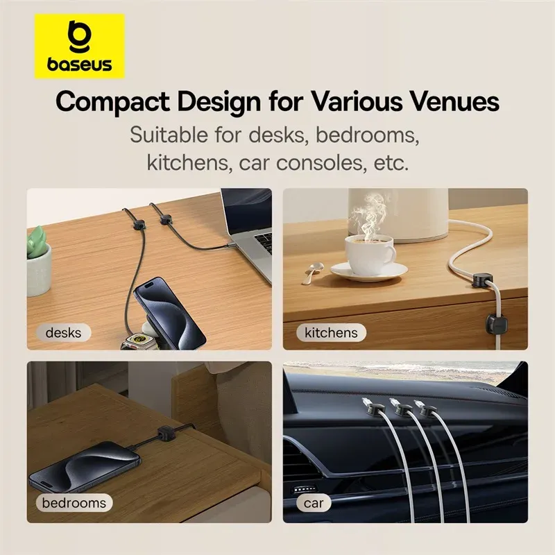 Baseus Magnetic Cable Organizer Holder 6