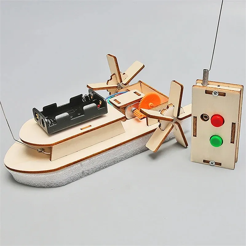 DIY Wooden Boat STEM Kit for Kids 1