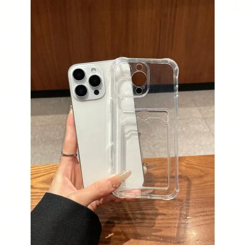 Transparent Card Holder iPhone Case 2