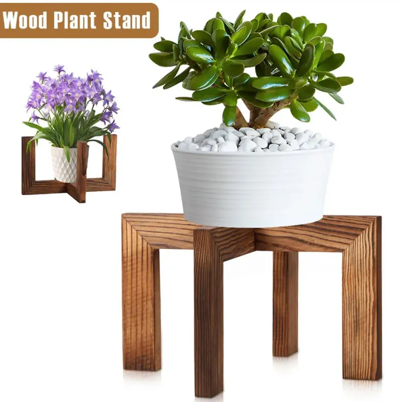 Minimalist Wooden Plant Stand 5