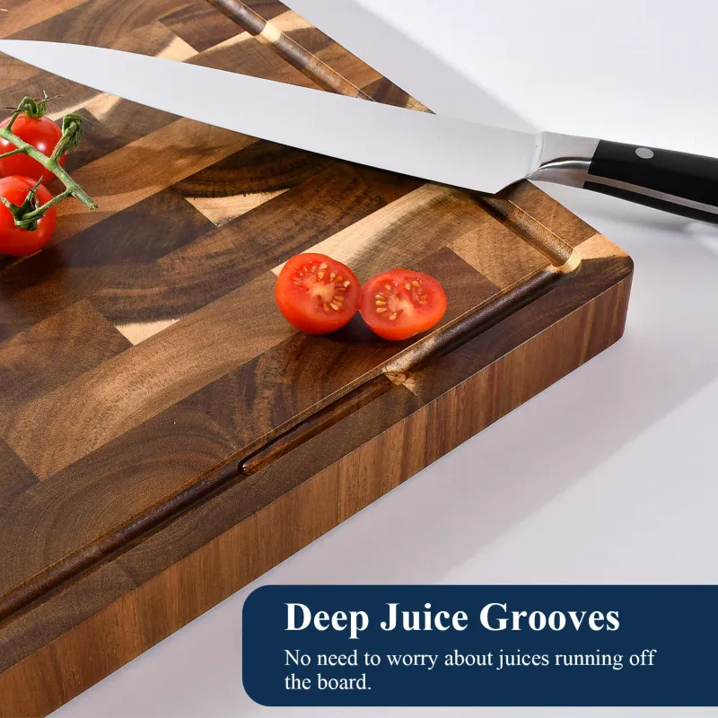 Acacia End Grain Chopping Board 16" 4