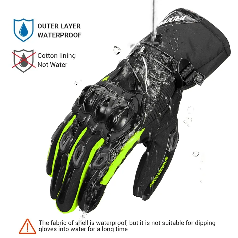 Waterproof Winter Motorcycle Gloves 3