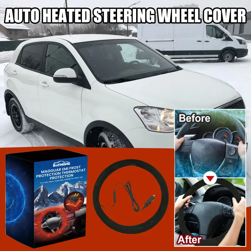 12V Heated Steering Wheel Cover 3