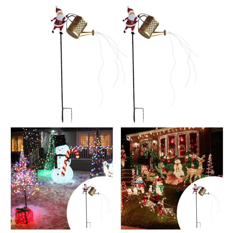 Santa Watering Can Solar Lantern 4
