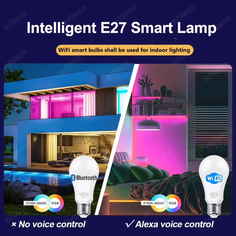 Tuya Smart LED Bulb - 15W RGB Color Changing 2