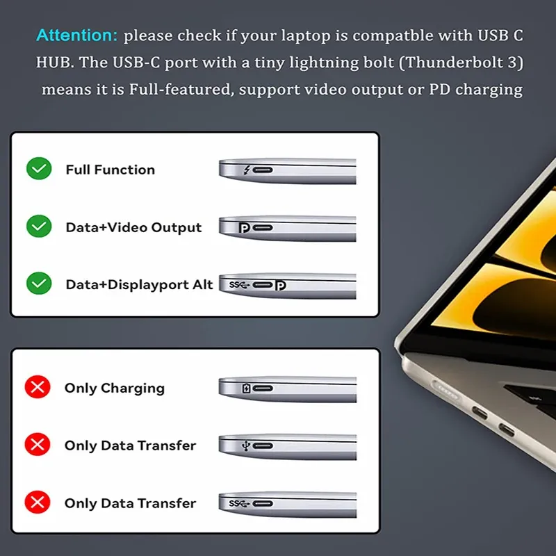 8-in-1 USB C Hub Adapter 6