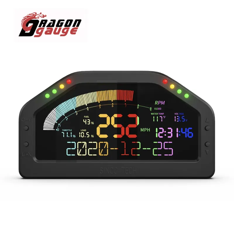 7-Color LCD Race Dash Panel DO921 3