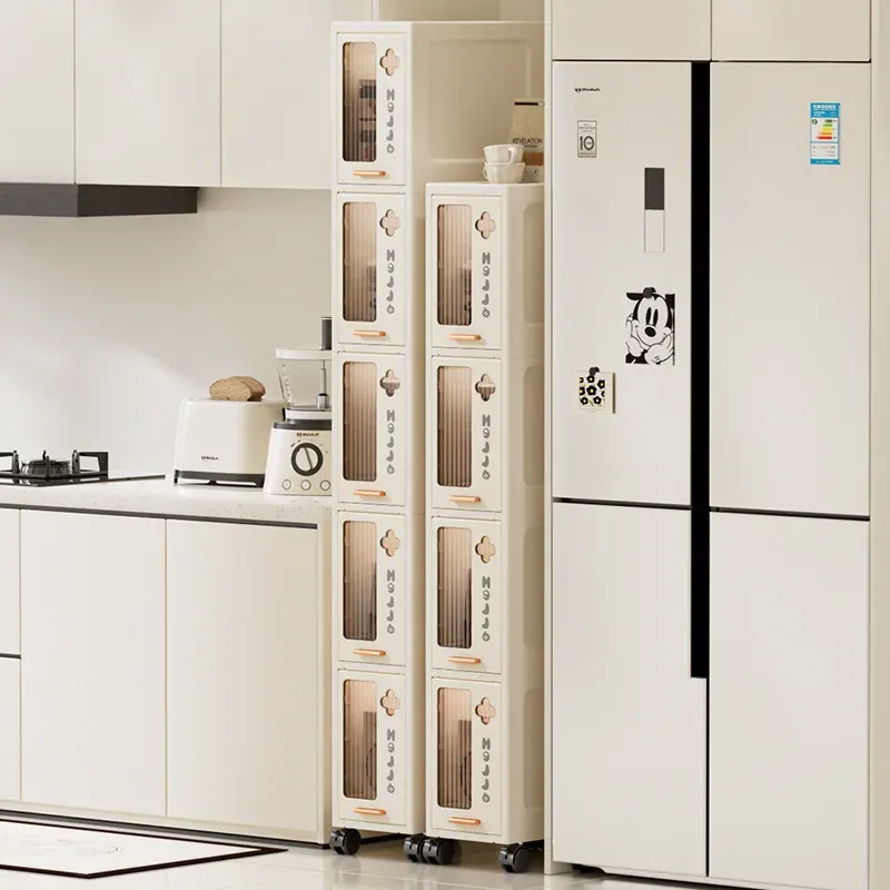 Slim Storage Cabinet with Drawers 1