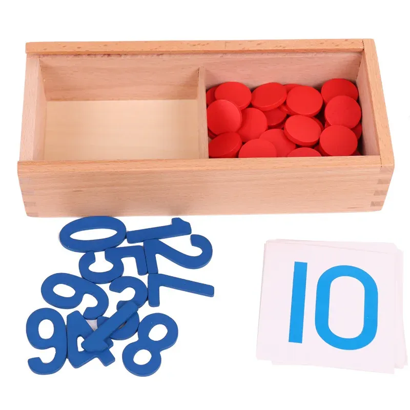 Wooden Montessori Math Counting Game Toy 4