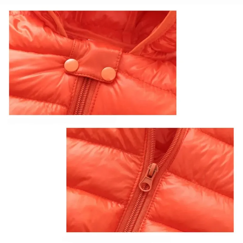 Kids Light Down Coat with Ear Hoodie 5