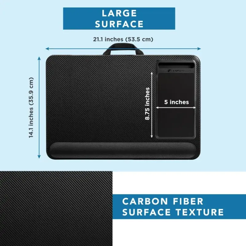 Pro Lap Desk with Wrist Rest & Phone Holder 4