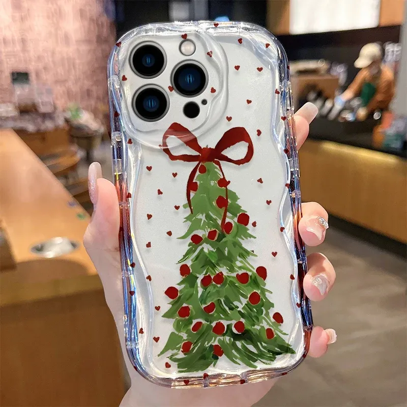Oil Painting Christmas Tree iPhone Case 4
