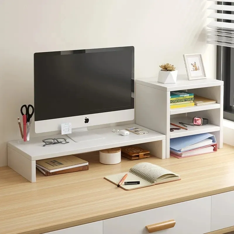 Ergonomic Monitor Riser Stand with Storage 3