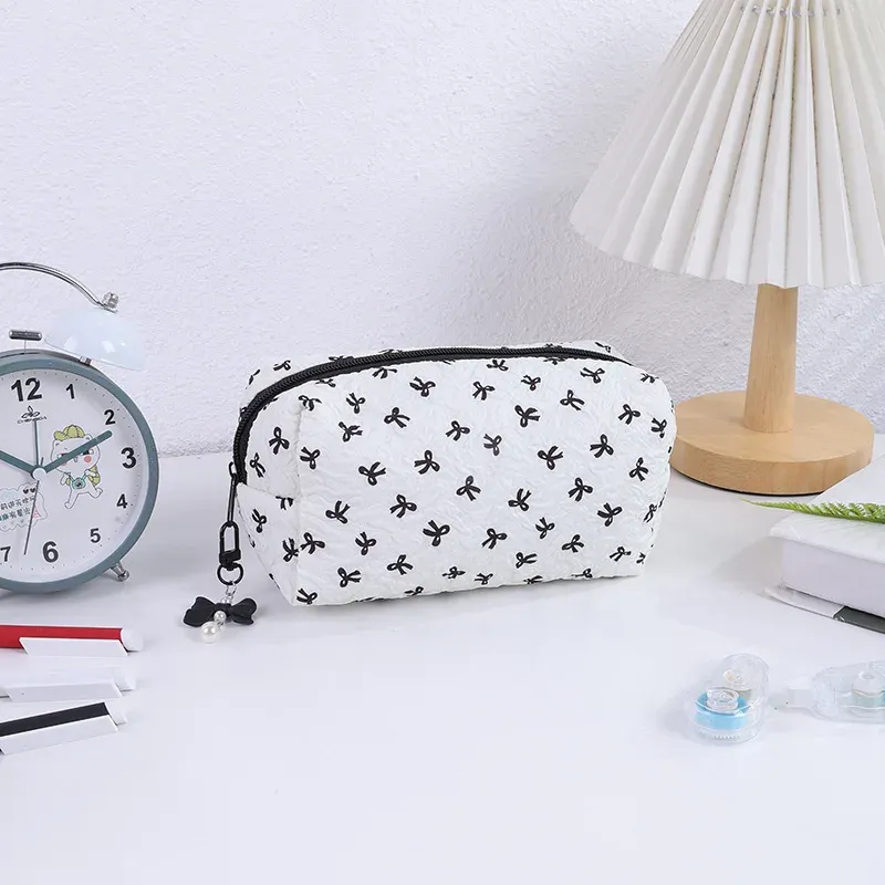 Mini Bow Pencil Case Back To School Pen Bag Girls Large Capacity Pencil Pouch Stationery Bag Cute Students Pencilcase Organizer 5