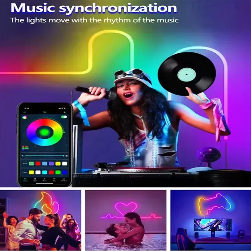 RGBIC Neon LED Strip Light Kit 5