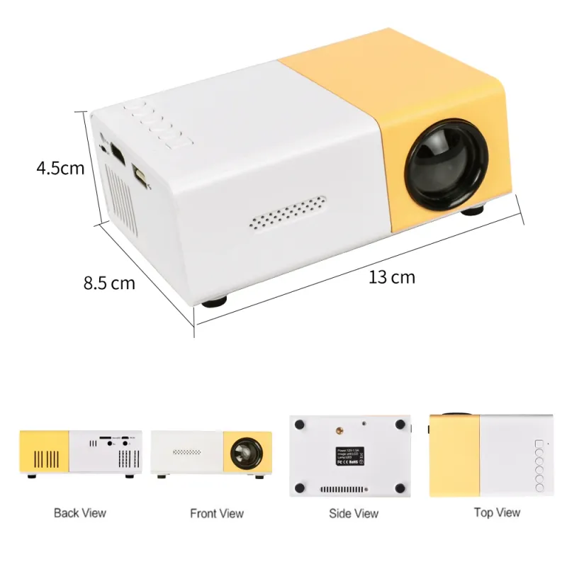 SALANGE 600 Lumens Mini Projector 2