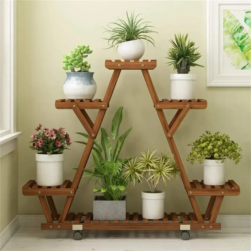 6-Tier Wood Plant Stand 3