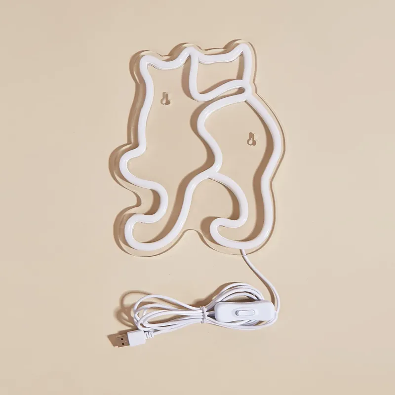 Cat LED Neon Sign Night Light 5