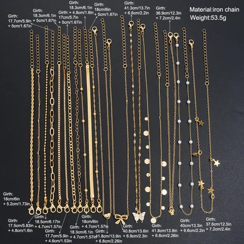 17-Piece Minimalist Vintage Jewelry Set for Women 6