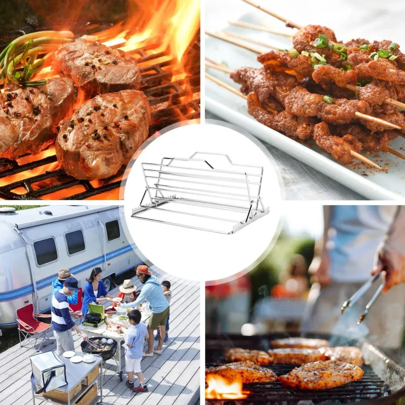V-Shaped Stainless Steel Roasting Rack 6