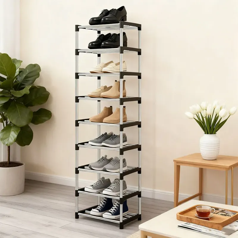 Stackable Narrow Shoe Rack Organizer 2