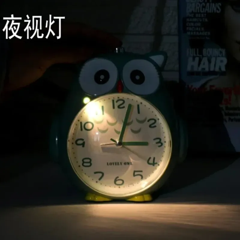 Cartoon Owl Alarm Clock with Night Light 6