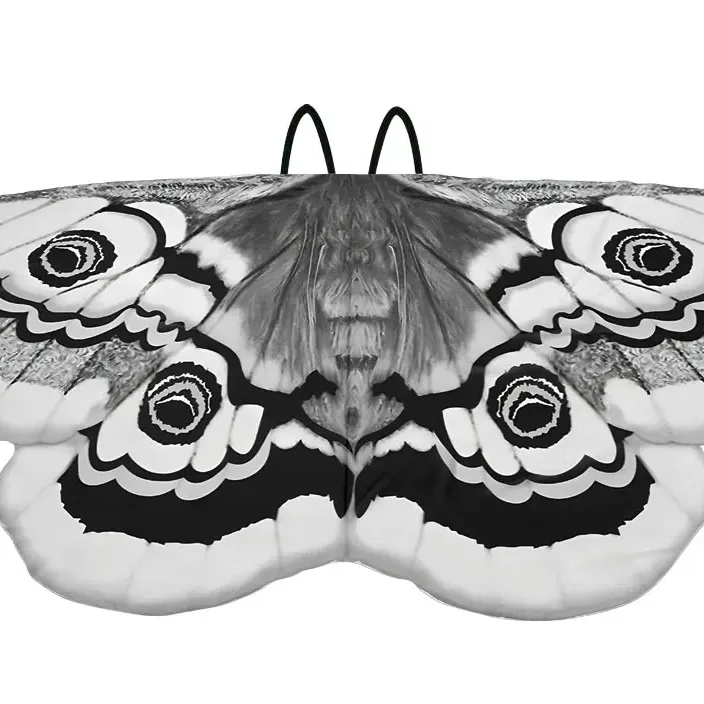 Girls Moth Butterfly Wings Cape Costume 6