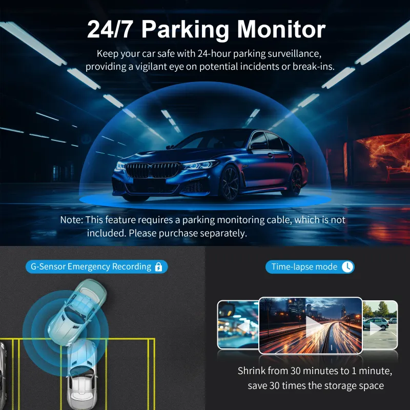 KAWA D6 1440P Dash Cam with Voice Control 5
