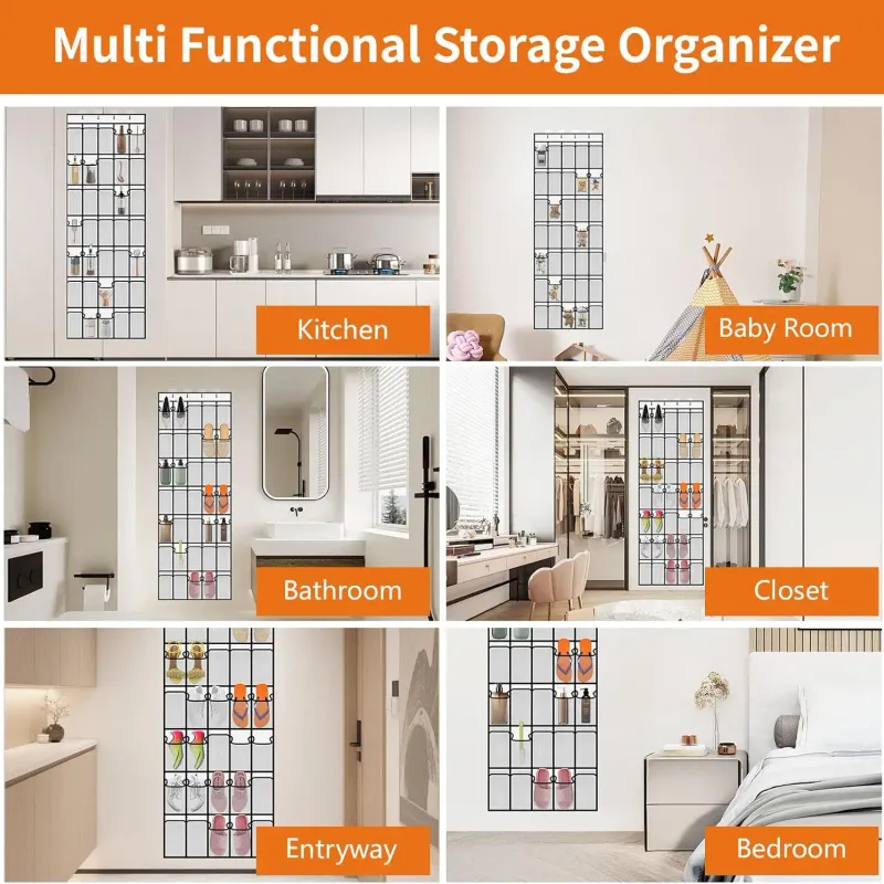 35-Pocket Over Door Shoe Organizer 5