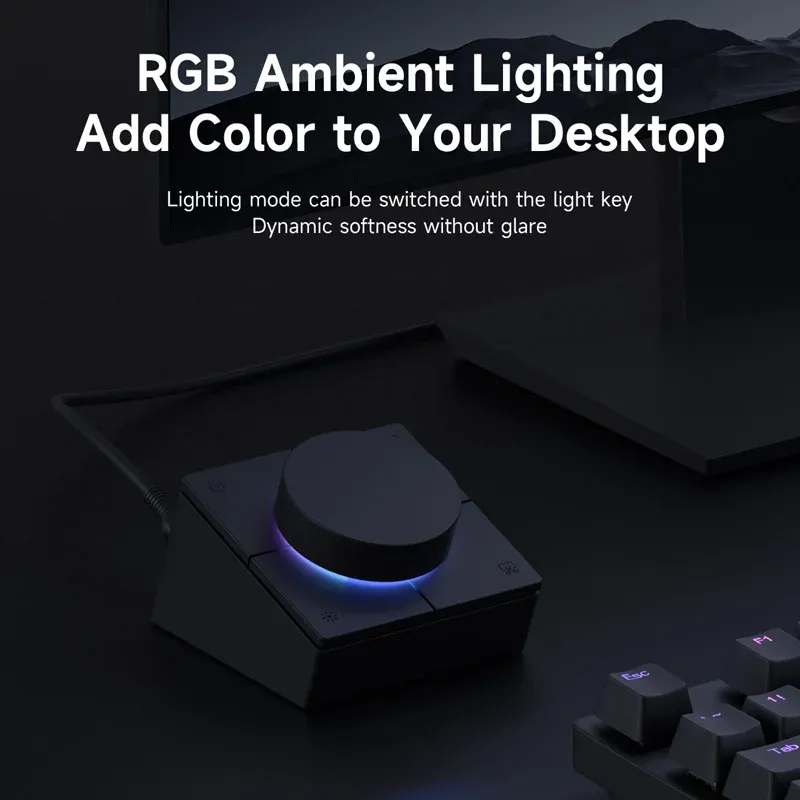Hagibis Knob USB C Hub with Shortcut Buttons 5