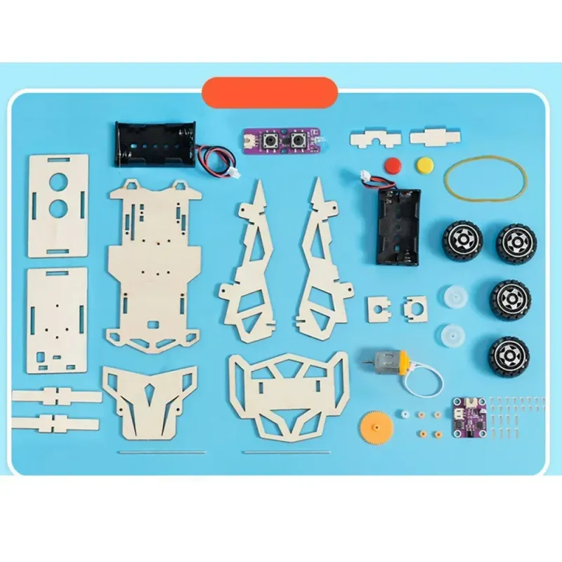 DIY Wooden RC Car STEM Kit 6