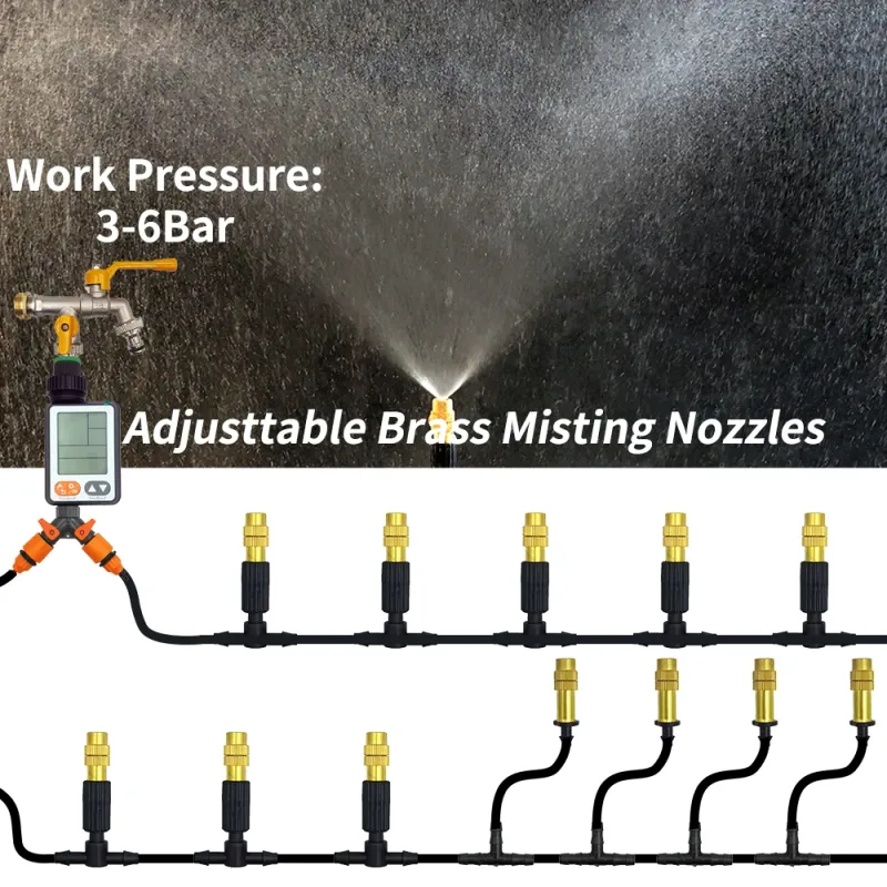 Outdoor Misting Cooling System Kit 5