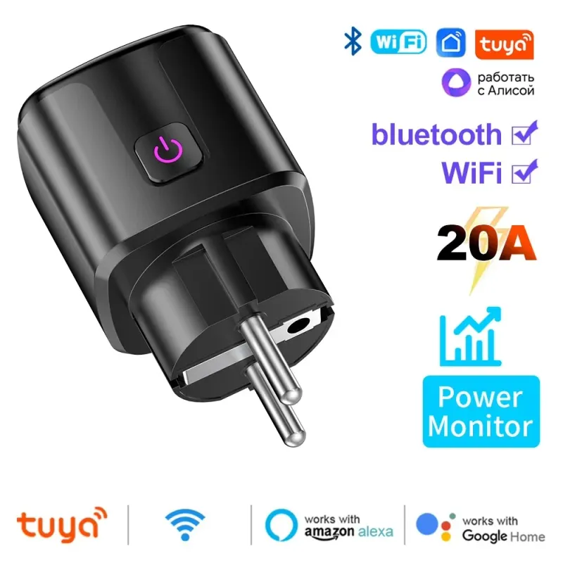 Tuya Smart EU Plug 20A with Power Monitoring 4