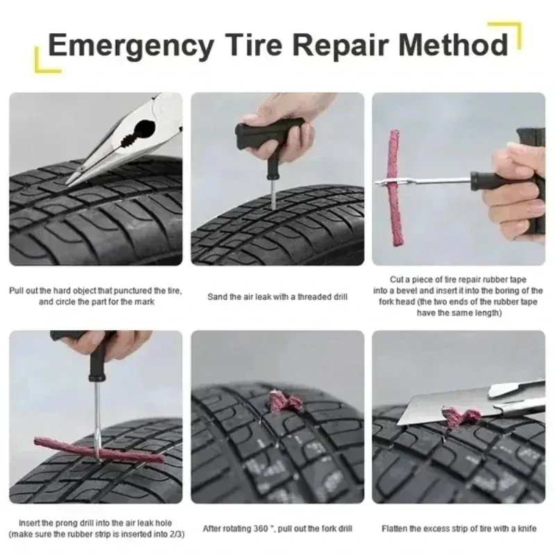 Universal Tubeless Tire Plug Kit 6