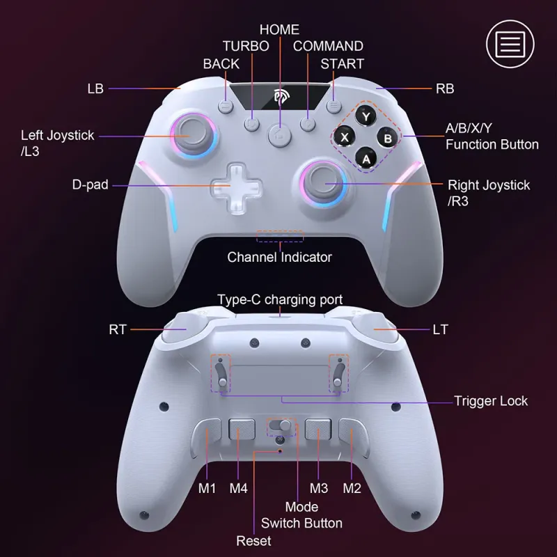 EasySMX X20 Wireless Gamepad 5