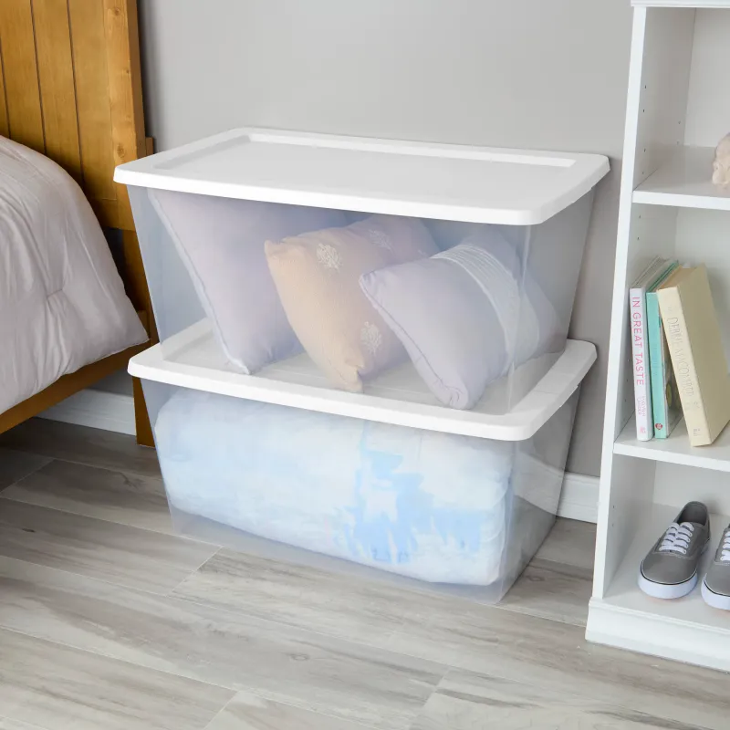 90 Quart Clear Storage Bin with Lid 4