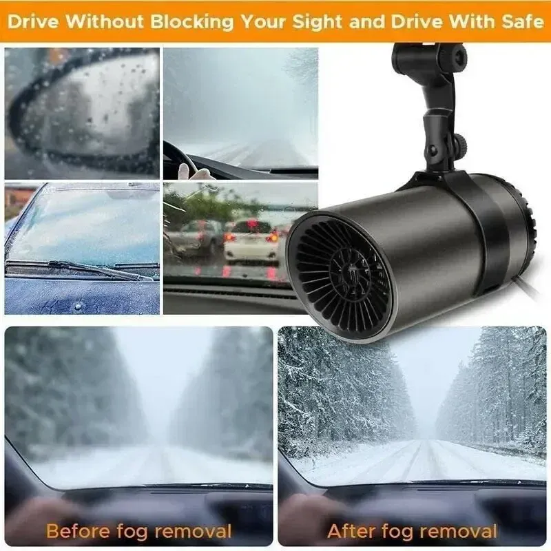 12V Car Windshield Defogger Heater Fan 3